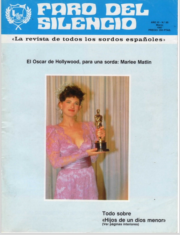 Nº 85 - El Oscar de Hollywood, para una sorda: Marlee Matlin