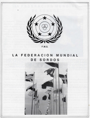 Nº E - F.M.S La Federación Mundial de Sordos