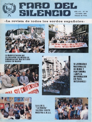 Nº 64 - LA manifestación que silenciaron los medios de comunicación más de 5000 sordos en Madrid