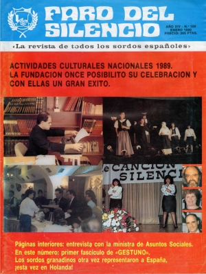 Nº 109 - LAs actividades cullturales nacionales de 1989. La fundación Once posibilitó su celebración y con ella un gran éxito