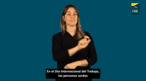 Imagen presentadora signando